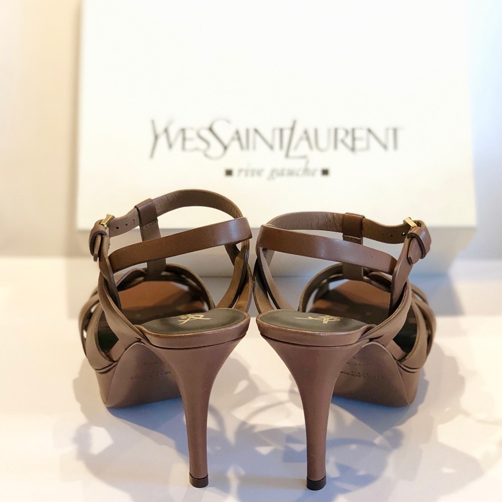 ⛔️SOLD⛔️Authentic YSL Tribute Sandal Brown Size 36 - Picture 3 of 8